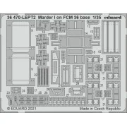 Marder I on FCM 36 base 1/35 for ICM, 1/35 - Eduard Accessories 36470