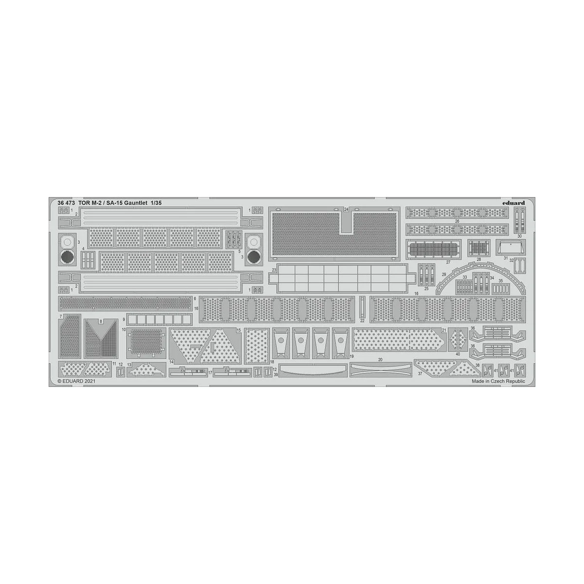 TOR M-2 / SA-15 Gauntlet for ZVEZDA, 1/35 - Eduard Accessories 36473