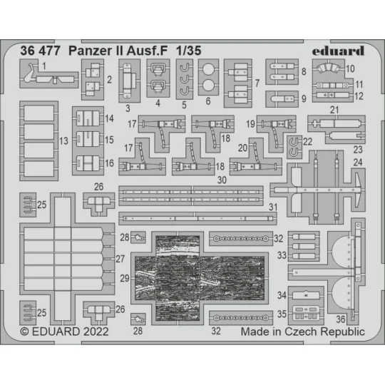 Panzer II Ausf.F for ACADEMY - Eduard Accessories 36477
