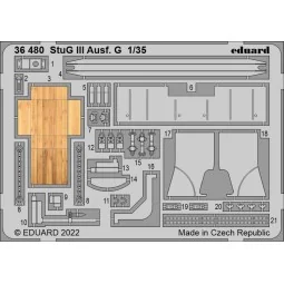 StuG III Ausf. G, 1/35 - Eduard Accessories 36480
