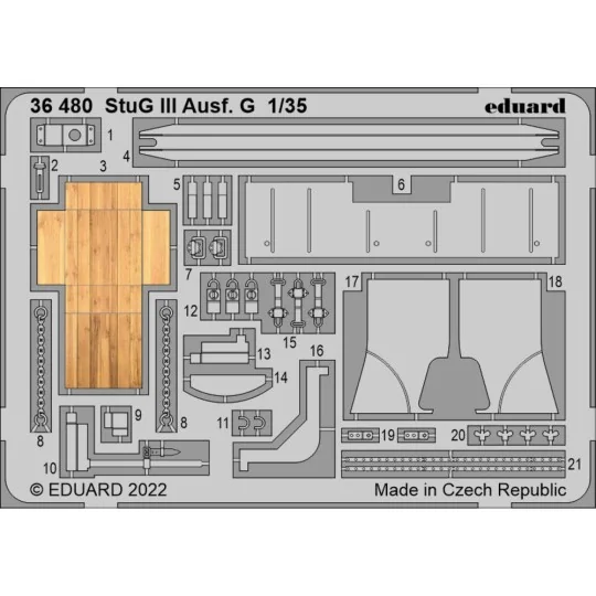 StuG III Ausf. G 1/35 - Eduard Accessories 36480