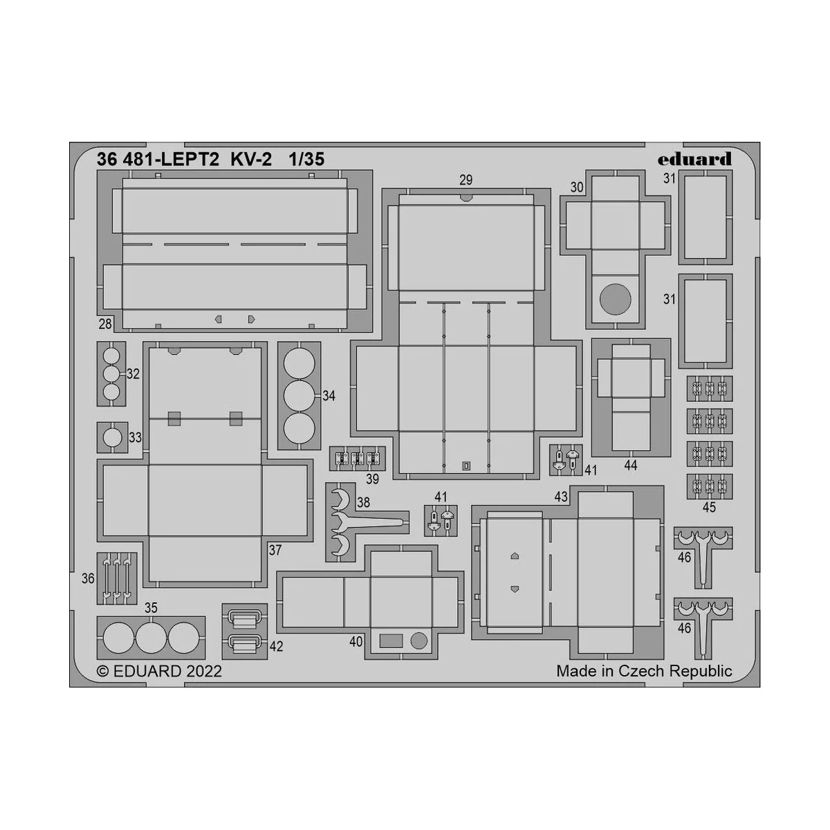 KV-2, 1/35 - Eduard Accessories 36481