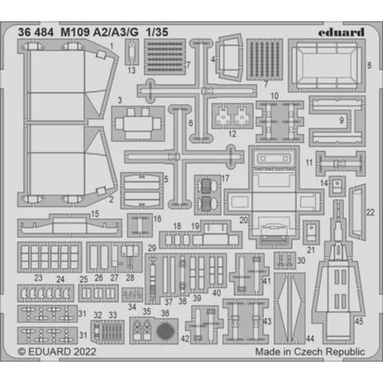 M109 A2/A3/G, 1/35 - Eduard Accessories 36484