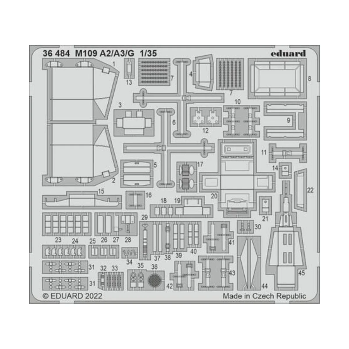 M109 A2/A3/G 1/35 - Eduard Accessories 36484