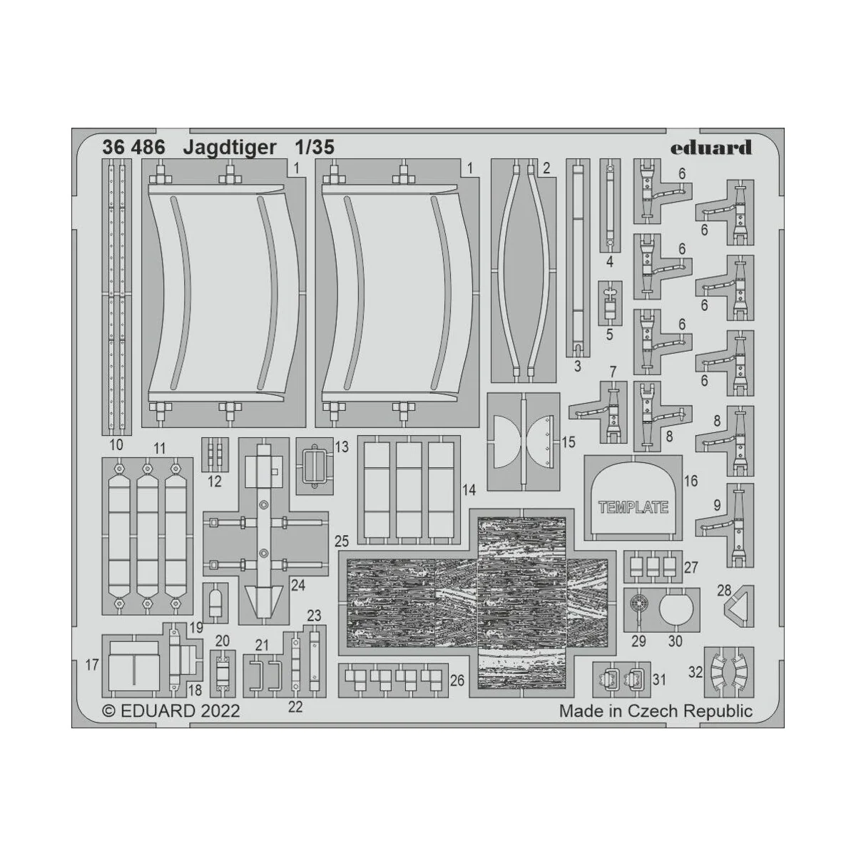 Jagdtiger - Eduard Accessories 36486