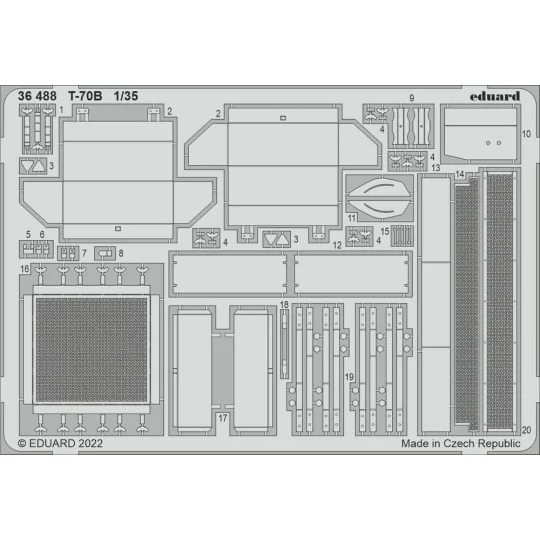 T-70B, 1/35 - Eduard Accessories 36488