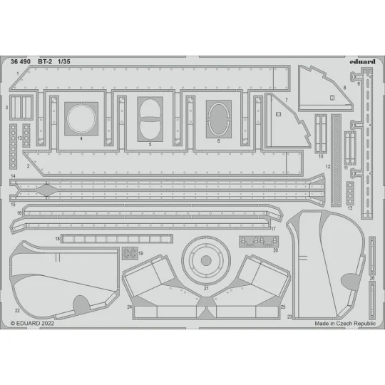 BT-2 for HOBBY BOSS, 1/35 - Eduard Accessories 36490