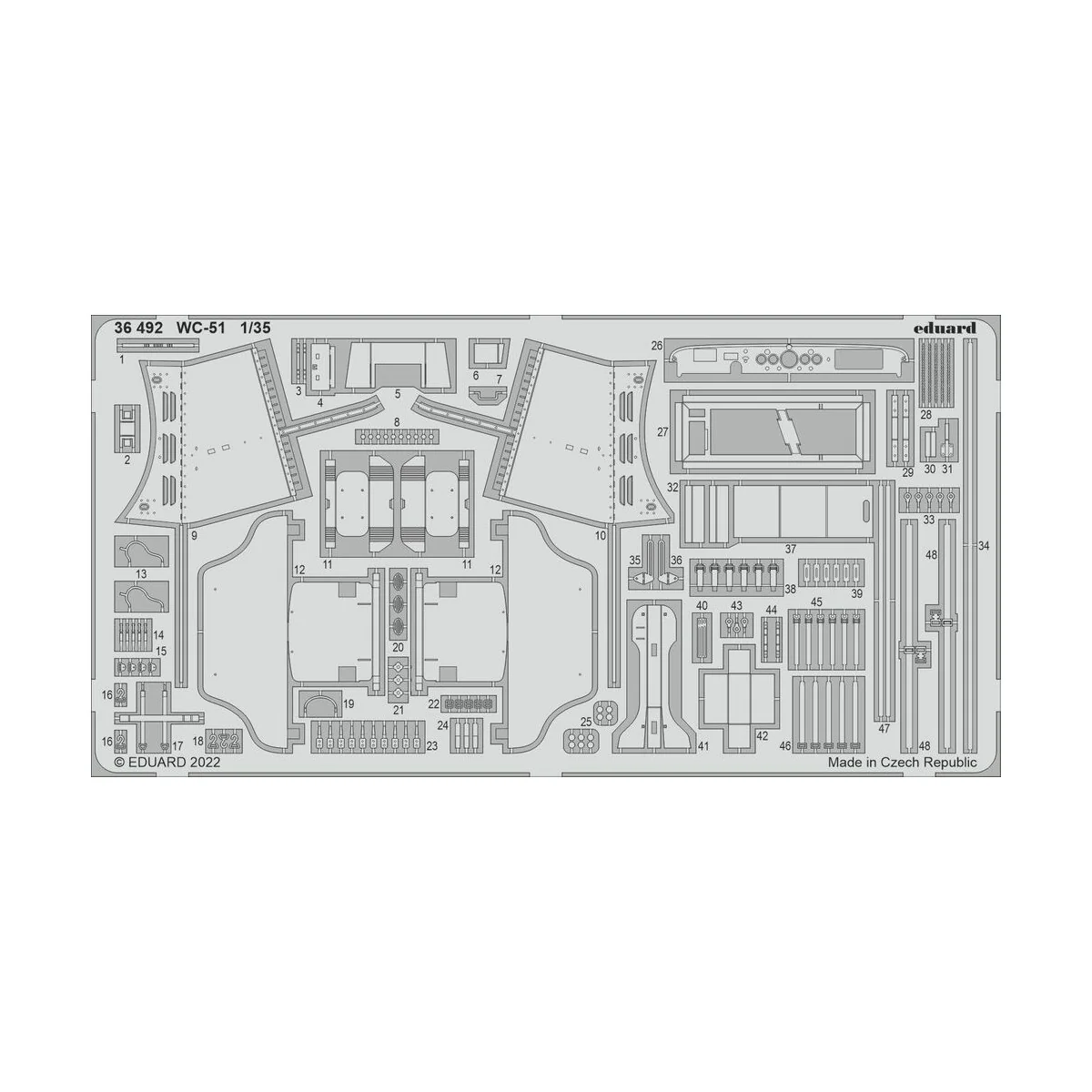 WC-51 for ZVEZDA, 1/35 - Eduard Accessories 36492