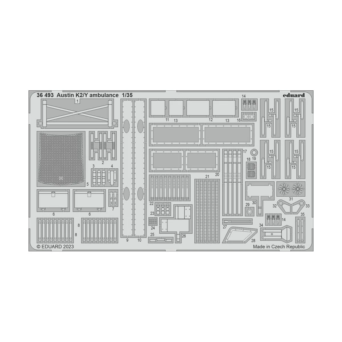 Austin K2/Y ambulance for AIRFIX - Eduard Accessories 36493