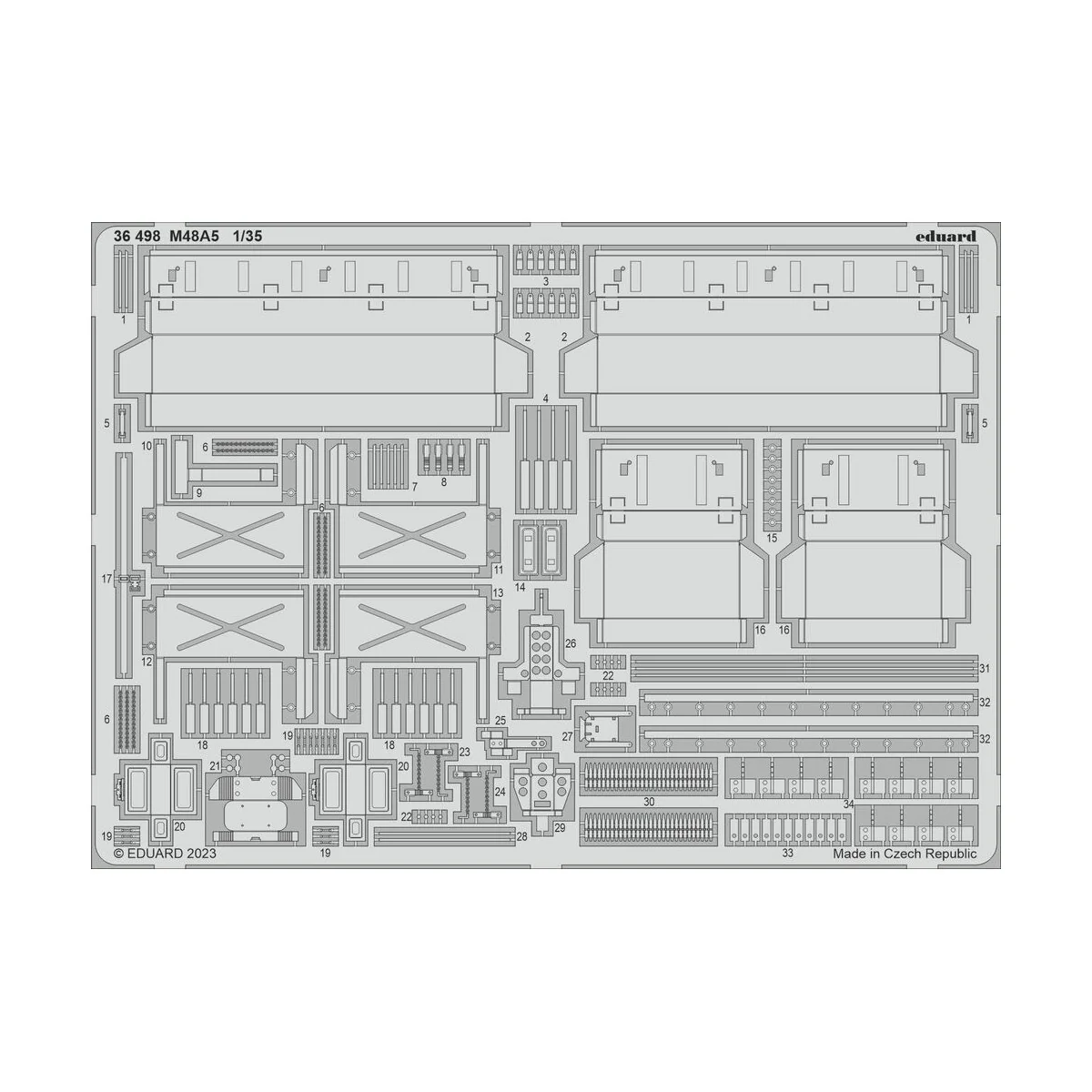 M48A5 1/35 TAKOM, 1/35 - Eduard Accessories 36498