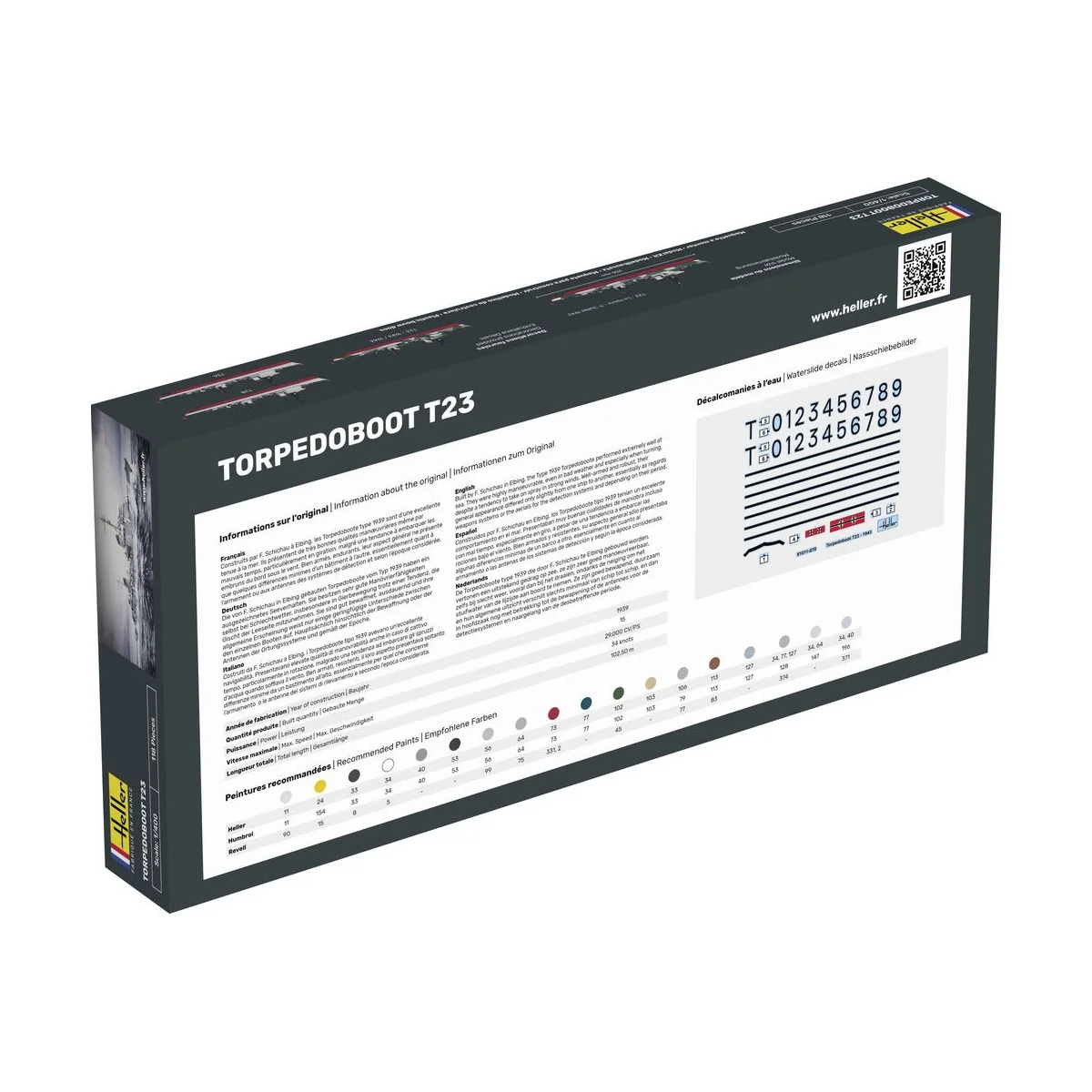 STARTER KIT Torpedoboot T23, 1/400 - Heller 57011 STARTER KIT Torpedoboot T23, 1/400 - Heller 57011