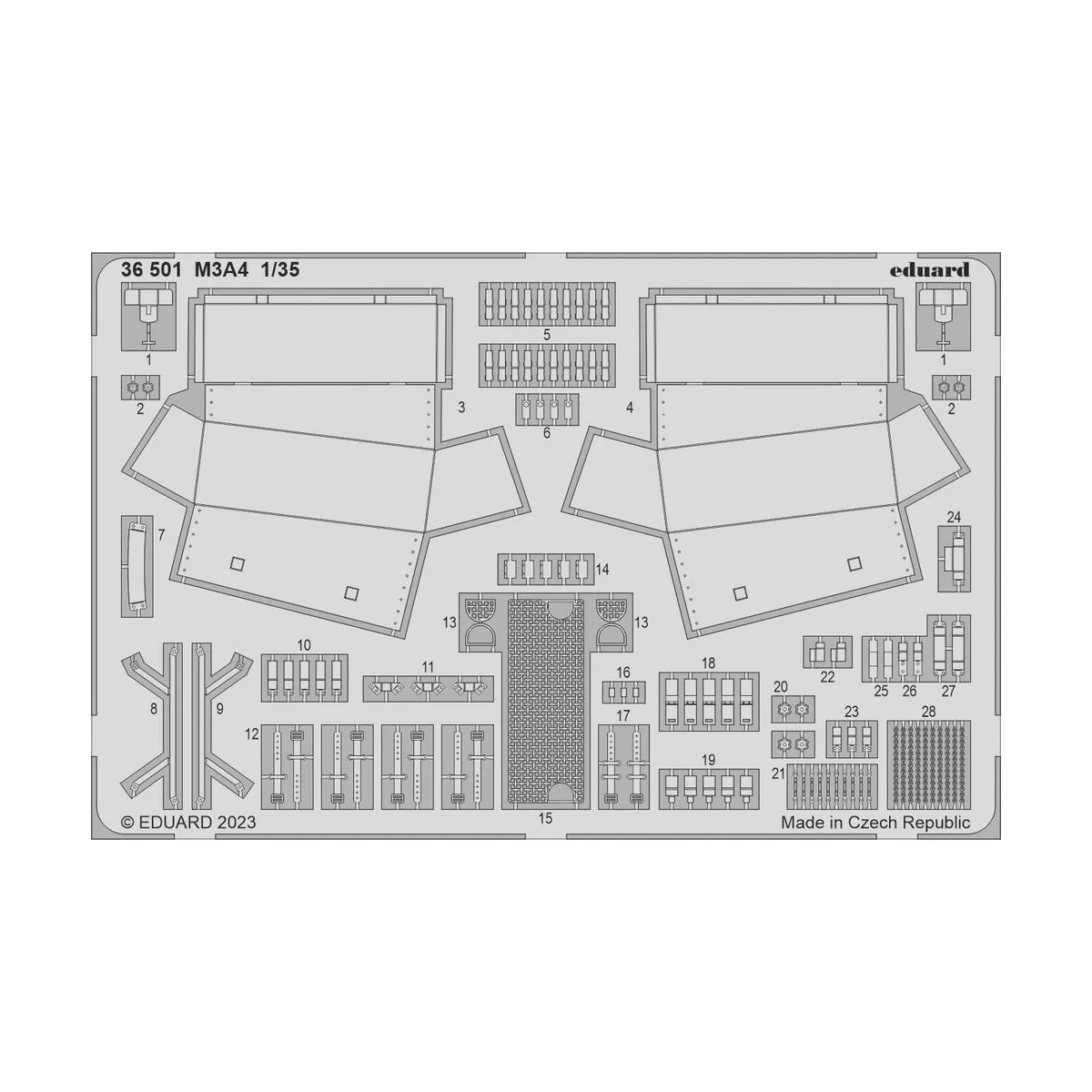 M3A4 1/35 I LOVE KITS, 1/35 - Eduard Accessories 36501