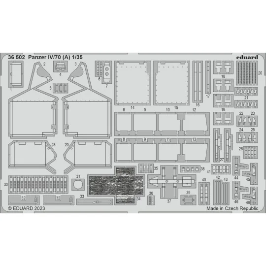 Panzer IV/70 (A) 1/35 TAMIYA - Eduard Accessories 36502