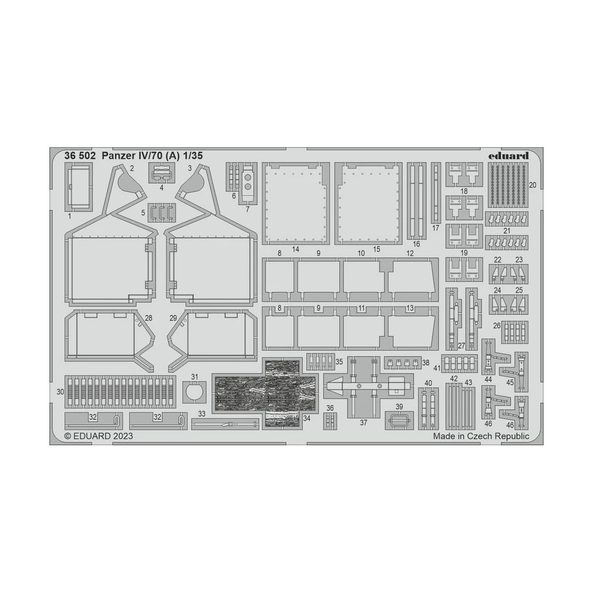 Panzer IV/70 (A) 1/35 TAMIYA - Eduard Accessories 36502