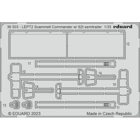 Scammel Commander w/ 62t semitrailer 1/35 HOBBY BOSS - Eduard Acces...