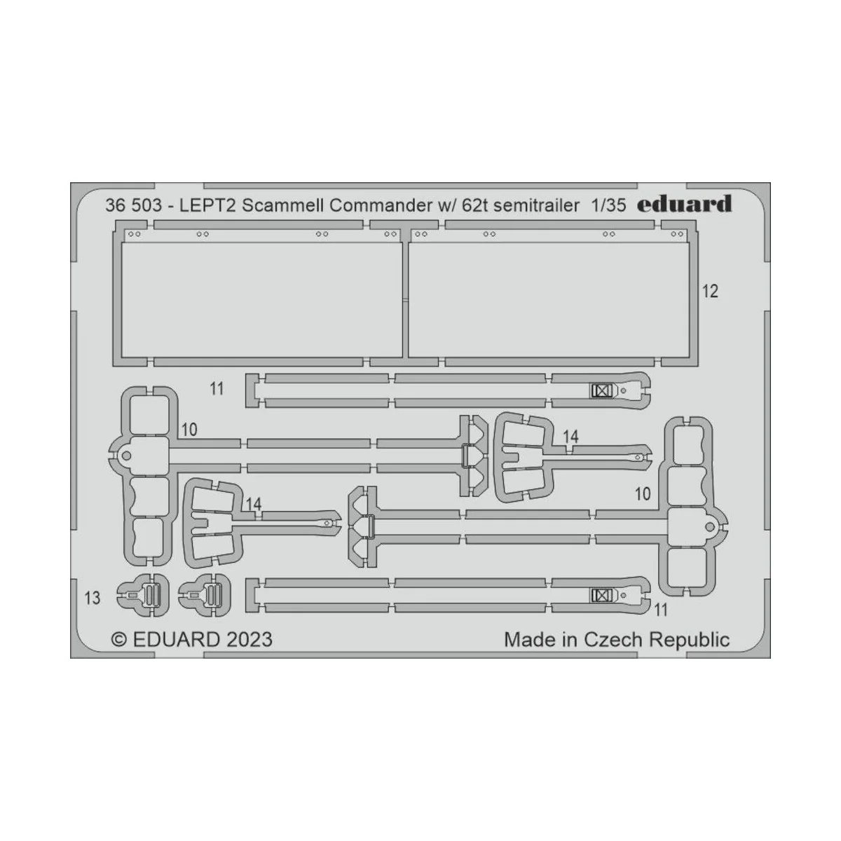 Scammel Commander w/ 62t semitrailer 1/35 HOBBY BOSS, 1/35 - Eduard...