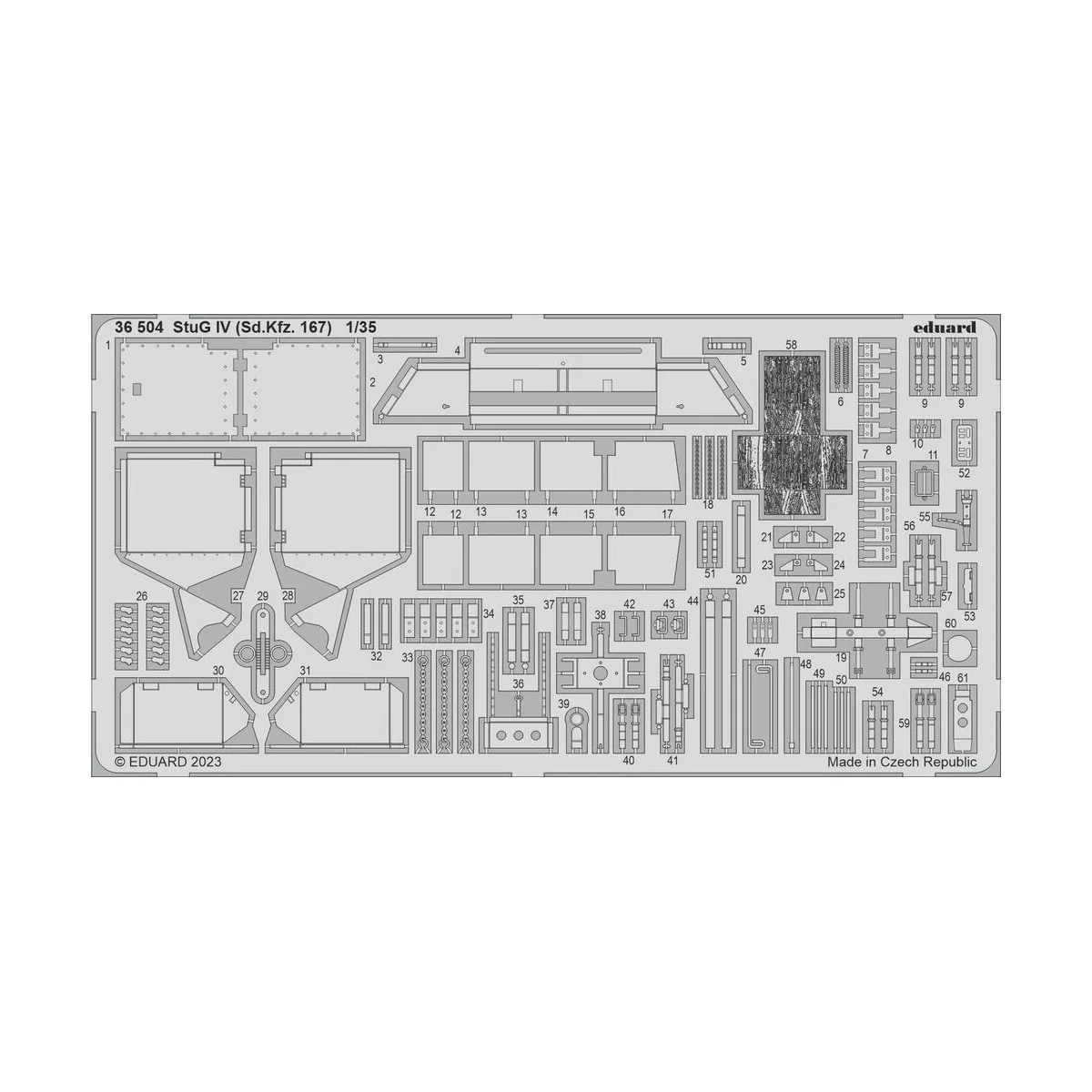 StuG IV (Sd.Kfz. 167) 1/35ZVEZDA - Eduard Accessories 36504