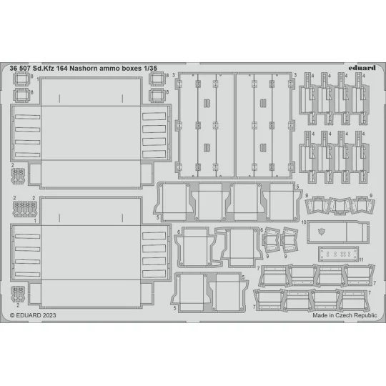 Sd.Kfz. 164 Nashorn ammo boxes 1/35 BORDER MODEL, 1/35 - Eduard Acc... Sd.Kfz. 164 Nashorn ammo boxes 1/35 BORDER MODEL, 1/35 - Eduard Acc...