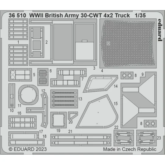 WWII British Army 30-CWT 4x2 Truck 1/35 AIRFIX - Eduard Accessories...