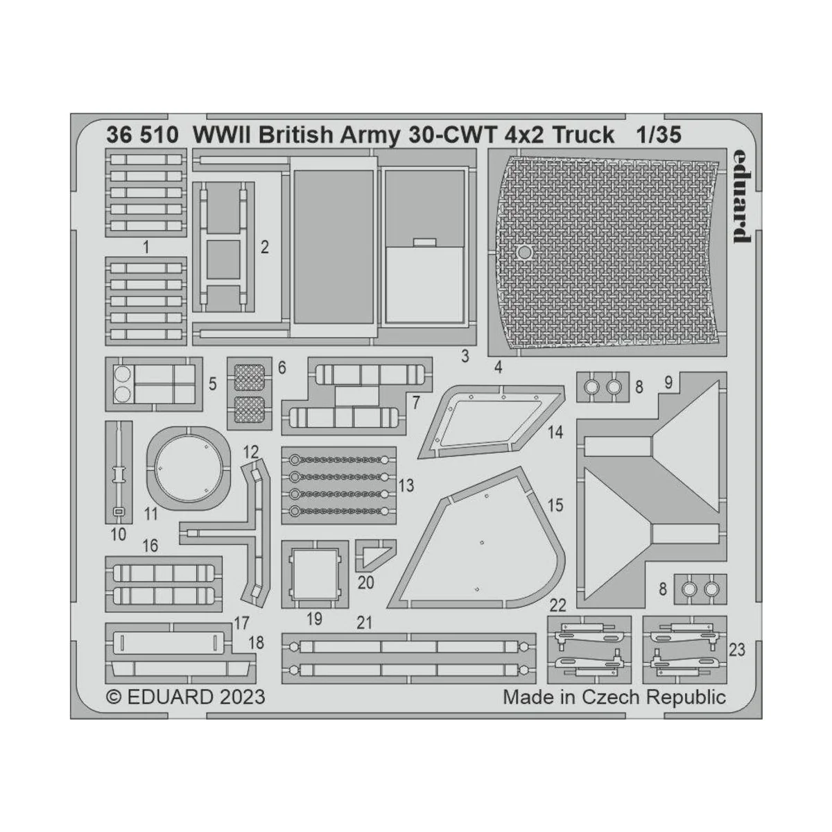 WWII British Army 30-CWT 4x2 Truck 1/35 AIRFIX - Eduard Accessories...