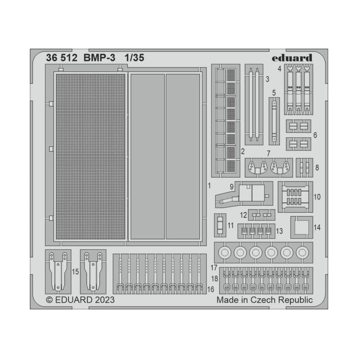 BMP-3, 1/35 - Eduard Accessories 36512