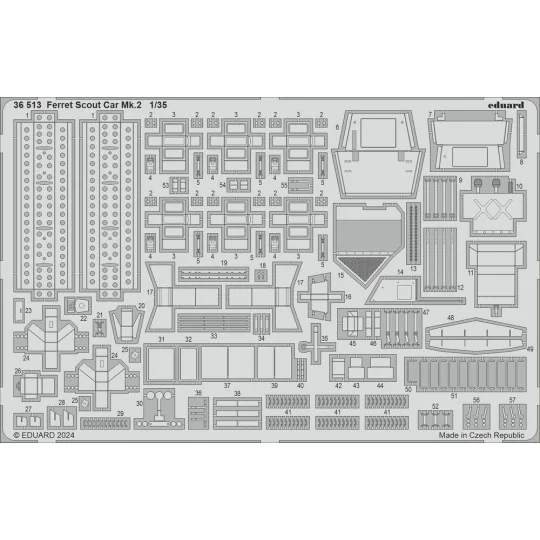 Ferret Scout Car Mk.2, 1/35 - Eduard Accessories 36513