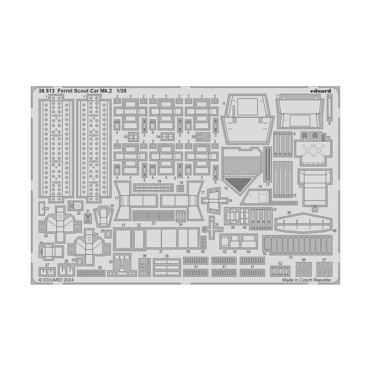 Ferret Scout Car Mk.2, 1/35 - Eduard Accessories 36513