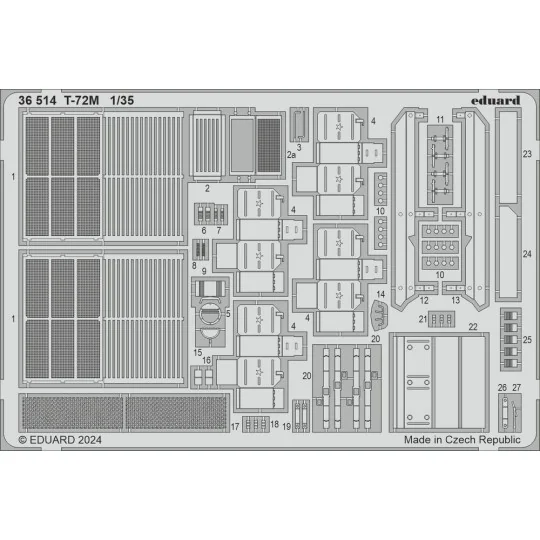 T-72M, 1/35 - Eduard Accessories 36514