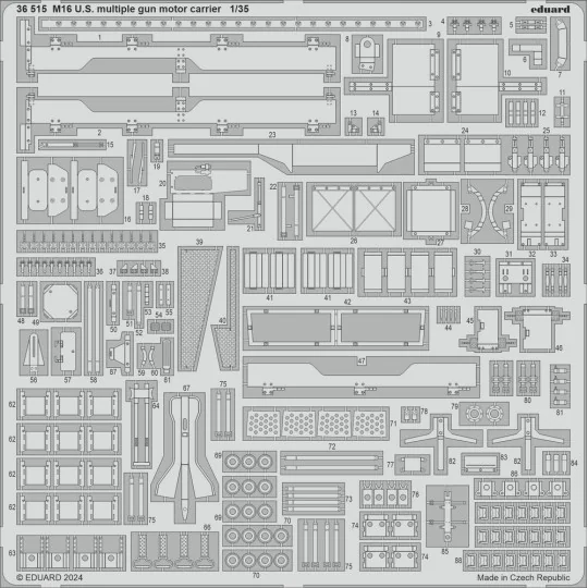 M16 U.S. multiple gun motor carrier 1/35 TAMIYA - Eduard Accessorie...