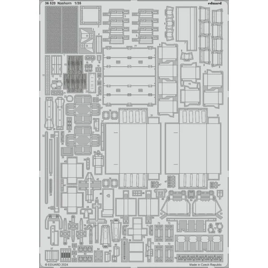 Nashorn, 1/35 - Eduard Accessories 36520 Nashorn, 1/35 - Eduard Accessories 36520