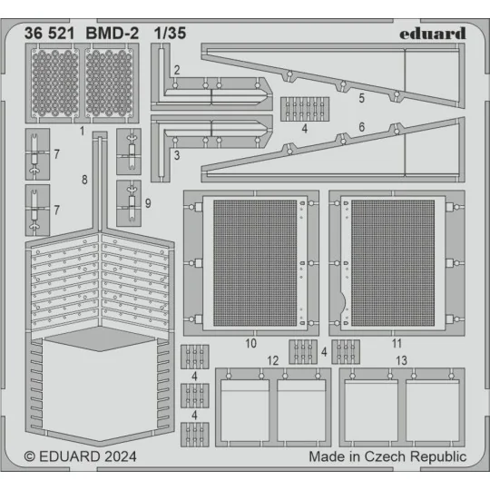 BMD-2, 1/35 - Eduard Accessories 36521