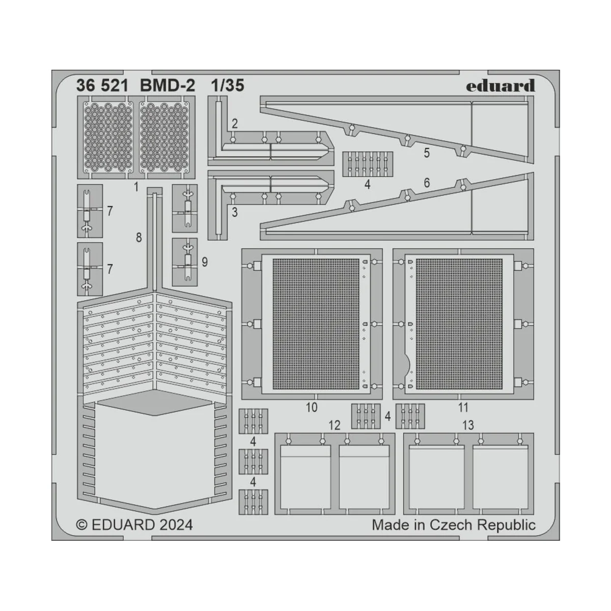 BMD-2, 1/35 - Eduard Accessories 36521