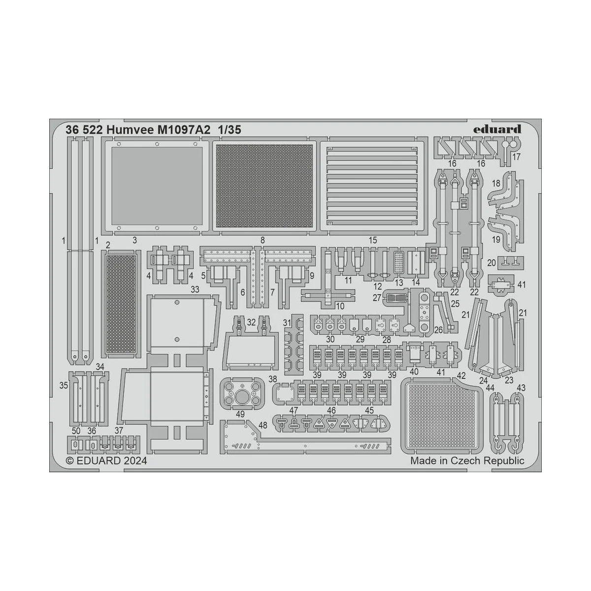 Humvee M1097A2 ICM, 1/35 - Eduard Accessories 36522