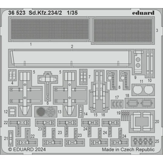 Sd.Kfz.234/2 MINIART, 1/35 - Eduard Accessories 36523