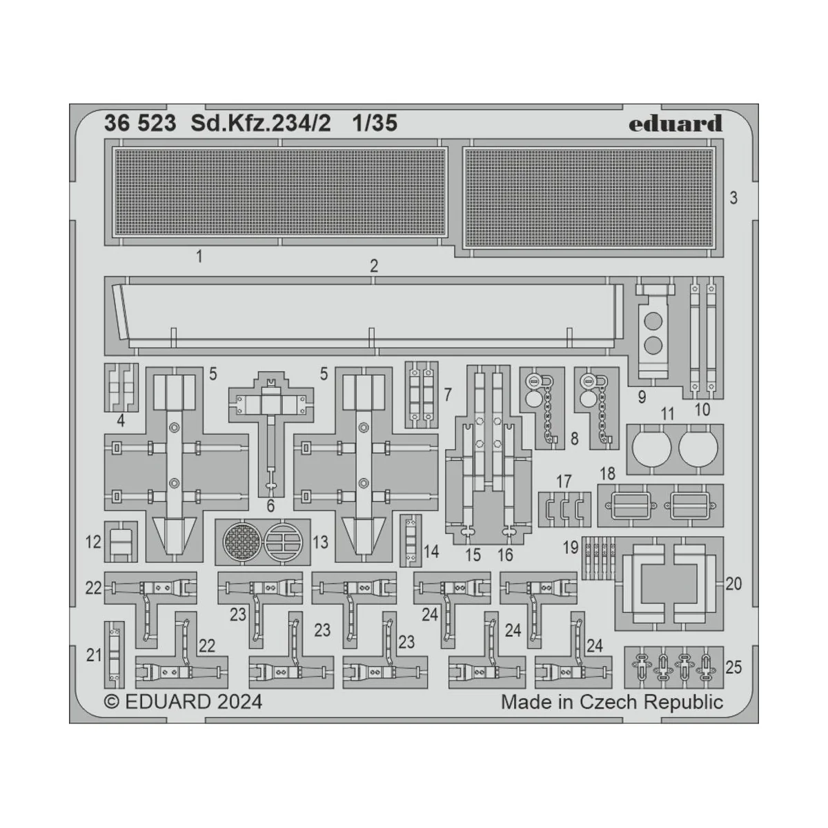 Sd.Kfz.234/2 MINIART - Eduard Accessories 36523
