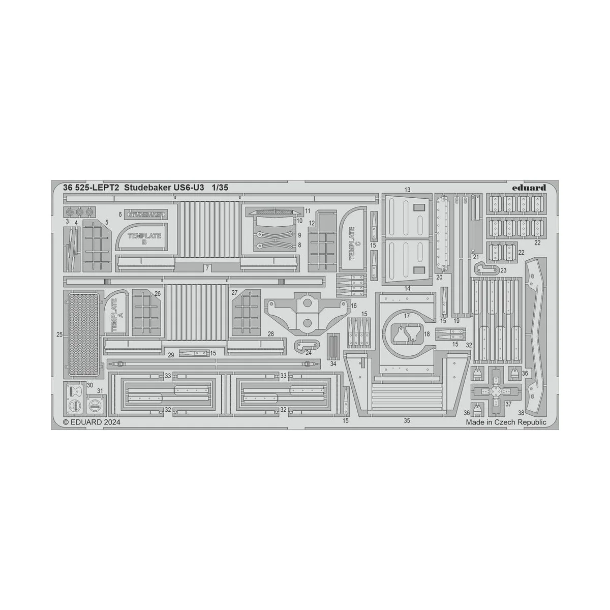 Studebaker US6-U3, 1/35 - Eduard Accessories 36525