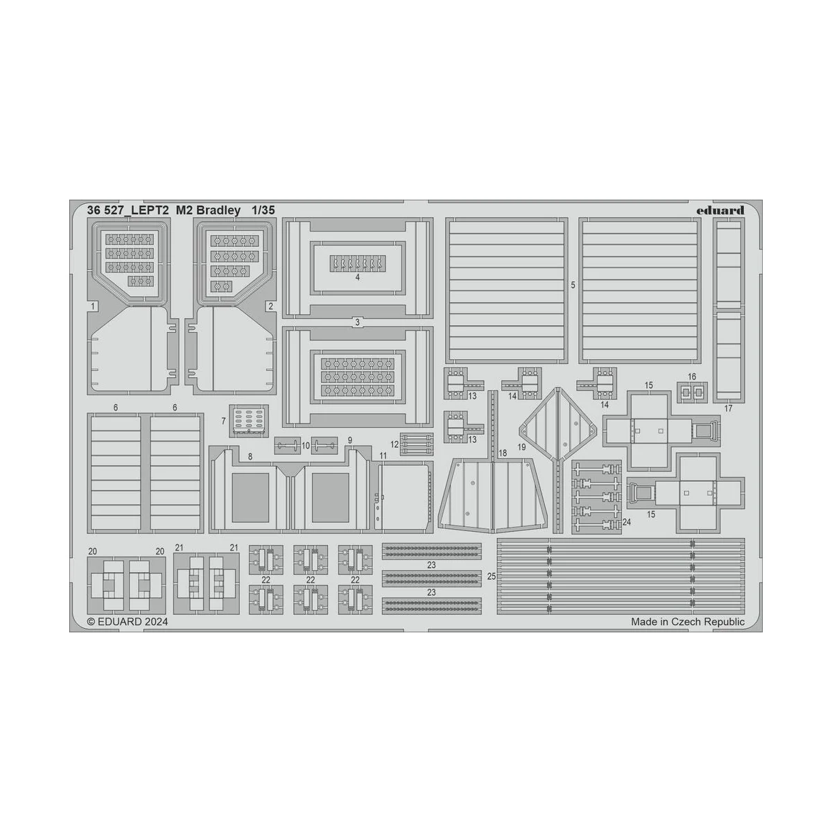 M2 Bradley MAGIC FACTORY, 1/35 - Eduard Accessories 36527