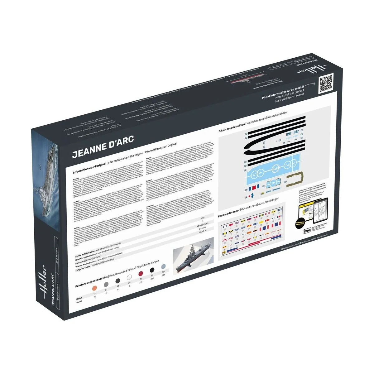 STARTER KIT Jeanne d'Arc, 1/400 - Heller 57034