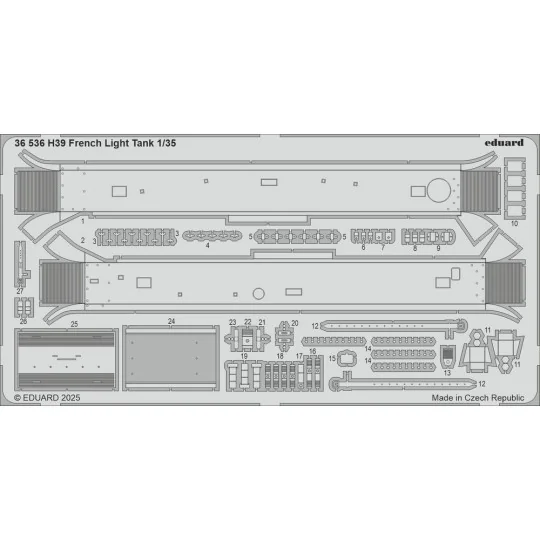 H39 French Light Tank TAMIYA - Eduard Accessories 36536