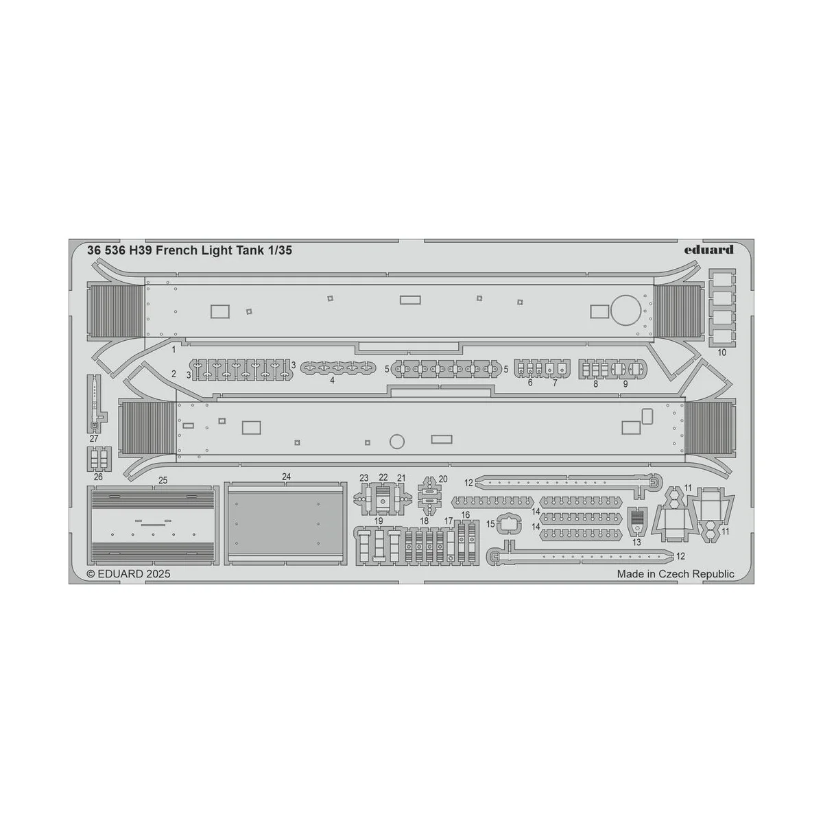 H39 French Light Tank TAMIYA - Eduard Accessories 36536