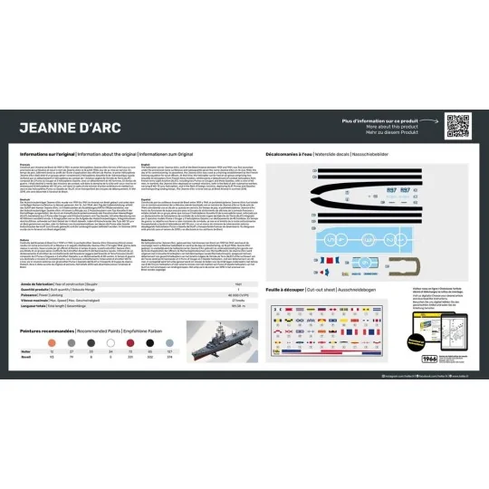 STARTER KIT Jeanne d'Arc, 1/400 - Heller 57034