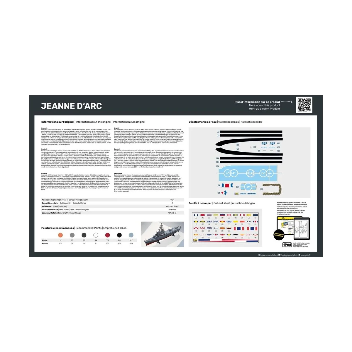 STARTER KIT Jeanne d'Arc - Heller 57034