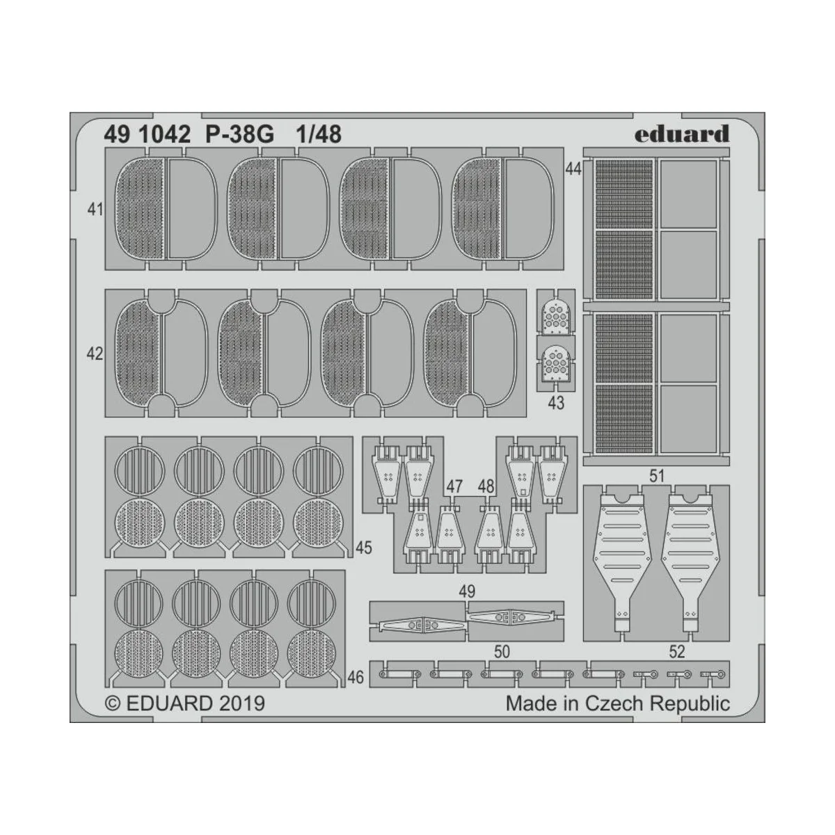 P-38G for Tamiya, 1/48 - Eduard Accessories 491042