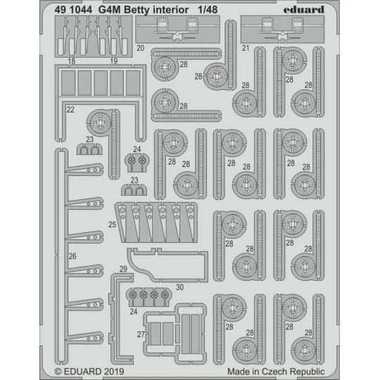 G4M Betty interior for Tamiya - Eduard Accessories 491044