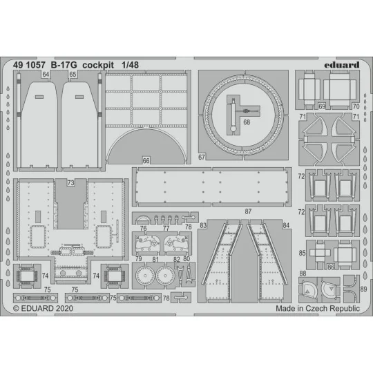 B-17G cockpit for HKM - Eduard Accessories 491057