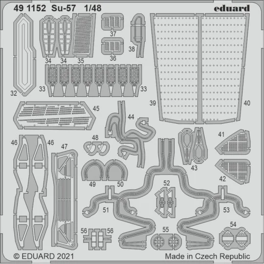 Su-57 1/48 for ZVEZDA - Eduard Accessories 491152
