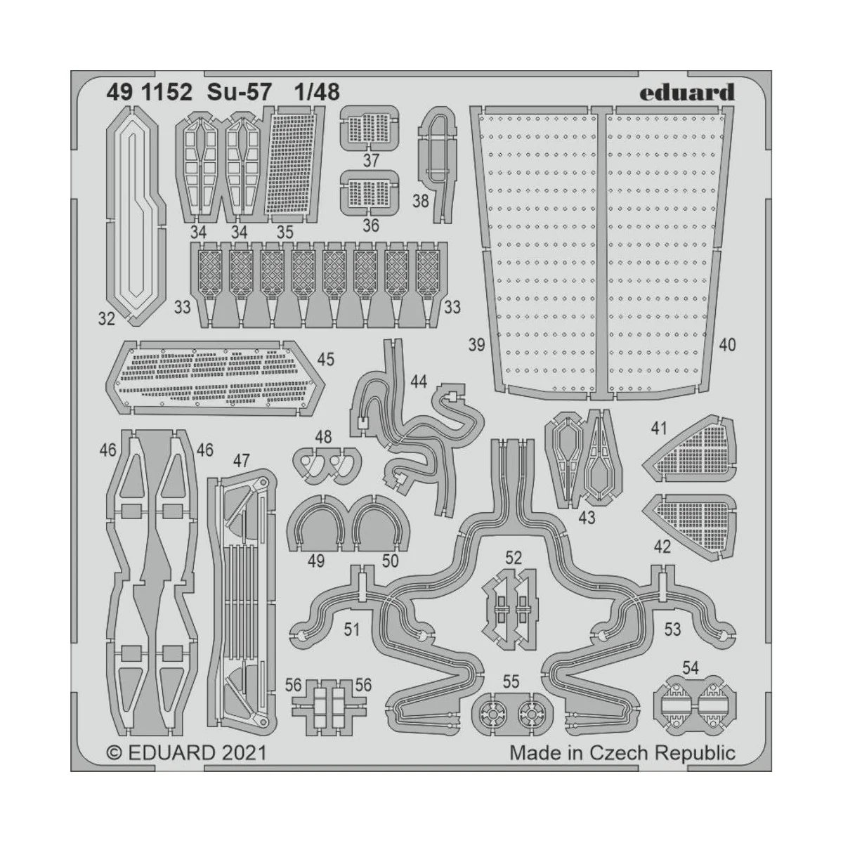 Su-57 1/48 for ZVEZDA - Eduard Accessories 491152