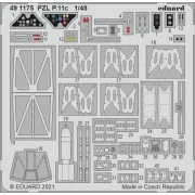 PZL P.11c 1/48 for ARMA HOBBY, 1/48 - Eduard Accessories 491175