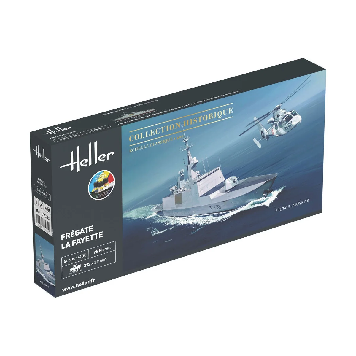 STARTER KIT Frégate La Fayette, 1/400 - Heller 57035