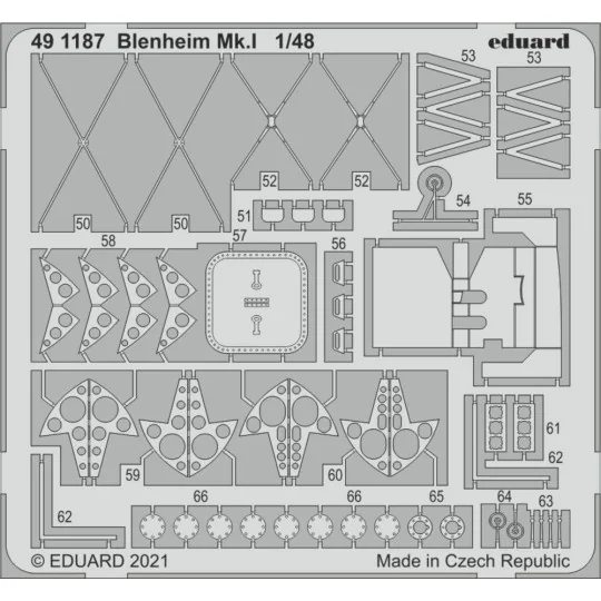 Blenheim Mk.I 1/48 for AIRFIX, 1/48 - Eduard Accessories 491187
